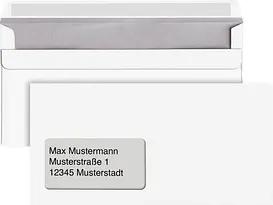 dots Briefumschläge DIN lang mit Fenster weiß selbstklebend 250 St.