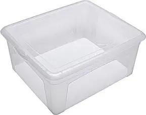 flink & sauber Aufbewahrungsbox 17,0 l transparent 40,0 x 35,0 x 17,0 cm