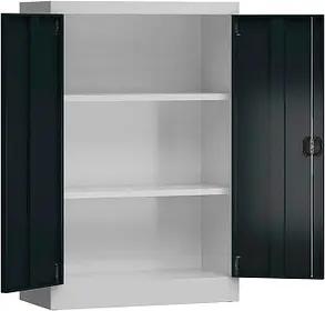 ClassiX Stahlschrank X-530298 anthrazit, lichtgrau 80,0 x 38,0 x 120,0 cm, aufgebaut