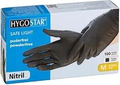 HYGOSTAR unisex Einmalhandschuhe SAFE LIGHT schwarz Größe M, 100 St.