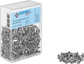 1.000 Gowi Musterbeutelklammern Rundkopf
