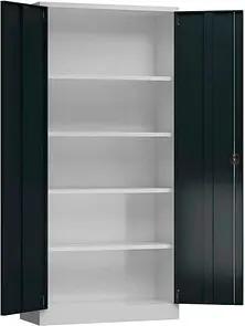 ClassiX Stahlschrank X-530348 anthrazit, lichtgrau 92,0 x 42,0 x 194,5 cm, aufgebaut