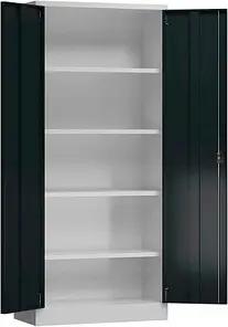 ClassiX Stahlschrank X-530338 anthrazit, lichtgrau 80,0 x 38,0 x 180,0 cm, aufgebaut
