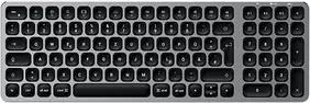 SATECHI Compact Backlit Bluetooth Tastatur kabellos grau, silber