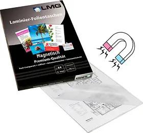 3 LMG Magnetic Pouches Laminierfolien glänzend für A4 75 micron