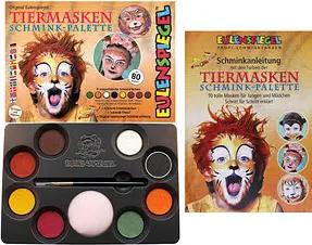 EULENSPIEGEL™ Tiermasken Kinderschmink-Set farbsortiert