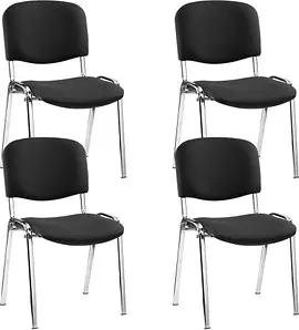 4 Nowy Styl Besucherstühle Iso ISO CR 1.3 C11 schwarz Stoff