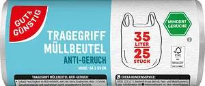 GUT&GÜNSTIG Müllbeutel ANTI-GERUCH 35,0 l transparent, 25 St.