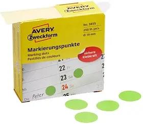 AVERY Zweckform Klebepunkte 3855 grün Ø 19,0 mm, 250 St.