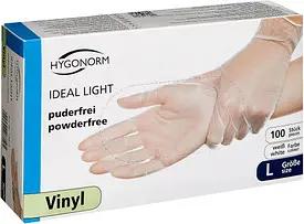 HYGONORM unisex Einmalhandschuhe IDEAL LIGHT weiß Größe L, 100 St.