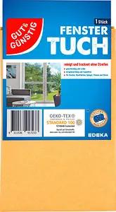 GUT&GÜNSTIG Fenstertuch Mikrofaser 60 °C waschbar, 1 St.