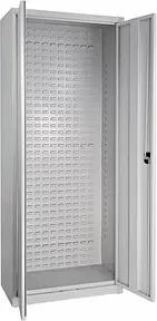 ADB Stahlschrank 40521 lichtgrau 78,0 x 38,0 x 193,0 cm, aufgebaut