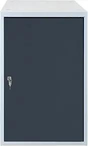 ADB Stahlschrank 41940 anthrazitgrau, lichtgrau 53,0 x 70,0 x 80,0 cm, aufgebaut