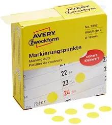 AVERY Zweckform Klebepunkte 3852 gelb Ø 10,0 mm, 800 St.
