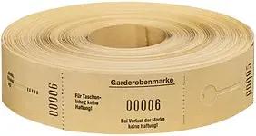 WOLF & APPENZELLER Garderobenblock 00001-00500, gelb, 1 Rolle