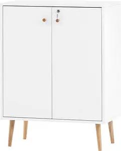 MÖBELPARTNER Aktenschrank Jonte, 150577 kreideweiß 1 Fachboden 65,2 x 39,0 x 86,5 cm