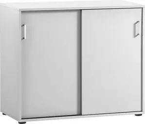 MÖBELPARTNER Schiebetürenschrank Niels, 701885 weiß 2 Fachböden 100,0 x 41,0 x 83,6 cm