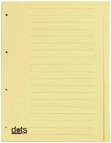 dots Ordnerregister Vollformat blanko gelb 20-teilig, 5 Satz