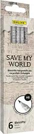 ONLINE® Save My World Bleistifte HB grau, 6 St.