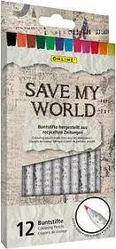 ONLINE® Save My World Buntstifte farbsortiert, 12 St.