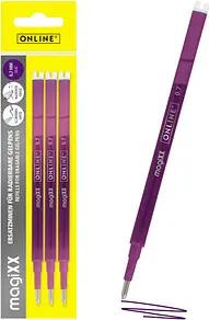 ONLINE® magiXX Gelschreiberminen lila 0,7 mm 3 St.