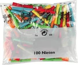 WOLF & APPENZELLER Nieten Röllchenlose verschiedene lustige Sprüche  farbsortiert 100 St.