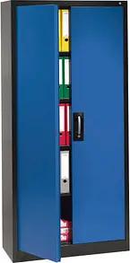 CP Stahlschrank C 2000 Acurado 9280-000 S10957 anthrazit, enzianblau 93,0 x 50,0 x 195,0 cm, aufgebaut