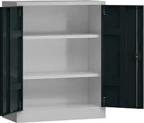 ClassiX Stahlschrank X-530318 anthrazit, lichtgrau 80,0 x 38,0 x 100,0 cm, aufgebaut