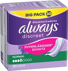 always Inkontinenzeinlagen discreet Normal für Slip, 30 St.