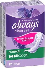 always Inkontinenzeinlagen discreet Normal für Slip, 12 St.