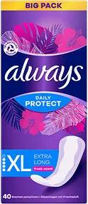 always Slipeinlagen Daily Protect Extra Long für Slip, 40 St.