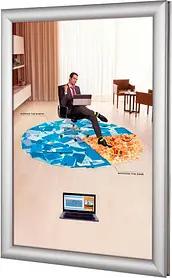 update displays Klapprahmen Easy-Fix silber 24,0 x 32,7 cm