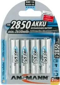 4 ANSMANN Akkus Mignon AA 2.650 mAh