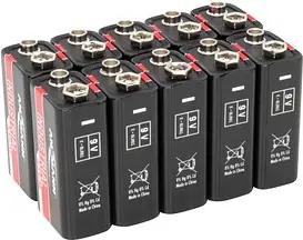 10 ANSMANN Batterien INDUSTRIAL E-Block 9,0 V