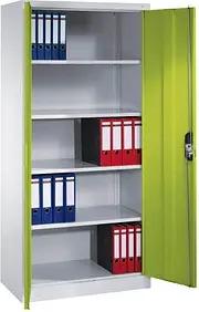 CP Stahlschrank C 2000 Acurado 9280-000 S10953 lichtgrau, clowngrün 93,0 x 50,0 x 195,0 cm, aufgebaut
