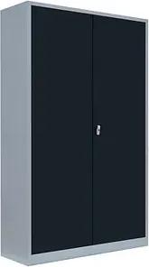 LÜLLMANN Stahlschrank 530388 anthrazit, lichtgrau 120,0 x 60,0 x 195,0 cm, aufgebaut