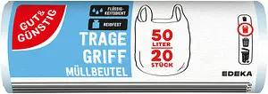 GUT&GÜNSTIG Müllbeutel 50,0 l transparent, 20 St.