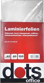 100 dots Laminierfolien glänzend für A5 80 micron