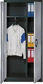 CP Stahlschrank C 2000 Acurado 9260-30 S10347 anthrazit, weißaluminium 93,0 x 40,0 x 195,0 cm, aufgebaut
