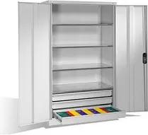 CP Stahlschrank 8932-503 S10238 lichtgrau 120,0 x 60,0 x 195,0 cm, aufgebaut