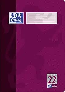 OXFORD Schulheft Lineatur 22 kariert DIN A4 ohne Rand, 32 Blatt