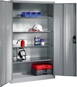 CP Stahlschrank 8931-052 S10279 lichtgrau 120,0 x 50,0 x 195,0 cm, aufgebaut