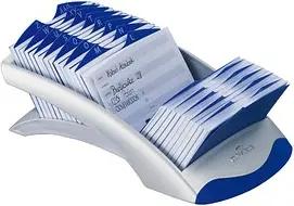 DURABLE Adresskartei Telindex desk silbergrau, für 500 Adress,- Telefonkarten