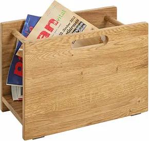 HAKU Möbel Zeitungsständer 54350 eiche Holz, DIN A4 quer