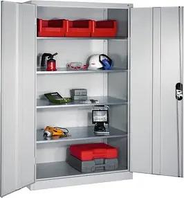 CP Stahlschrank 8932-052 S10293 lichtgrau 120,0 x 60,0 x 195,0 cm, aufgebaut