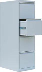 LÜLLMANN Hängeregistraturschrank lichtgrau 4 Schubladen 40,0 x 62,0 x 132,0 cm