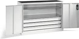 CP Stahlschrank 8831-5035 S10144 lichtgrau 120,0 x 50,0 x 100,0 cm, aufgebaut