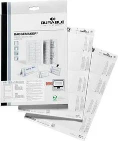 DURABLE Einsteckschilder für Namensschilder Badgemaker 15,0 x 6,1 cm, 40 St.