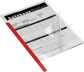 50 DURABLE Klemmschienen rot DIN A4 30 Blatt