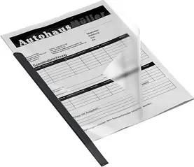 50 DURABLE Klemmschienen schwarz DIN A4 30 Blatt